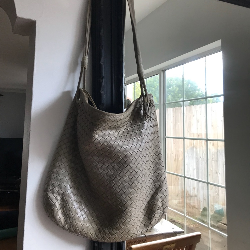 Bottega Veneta Shoulder Bag in Grey